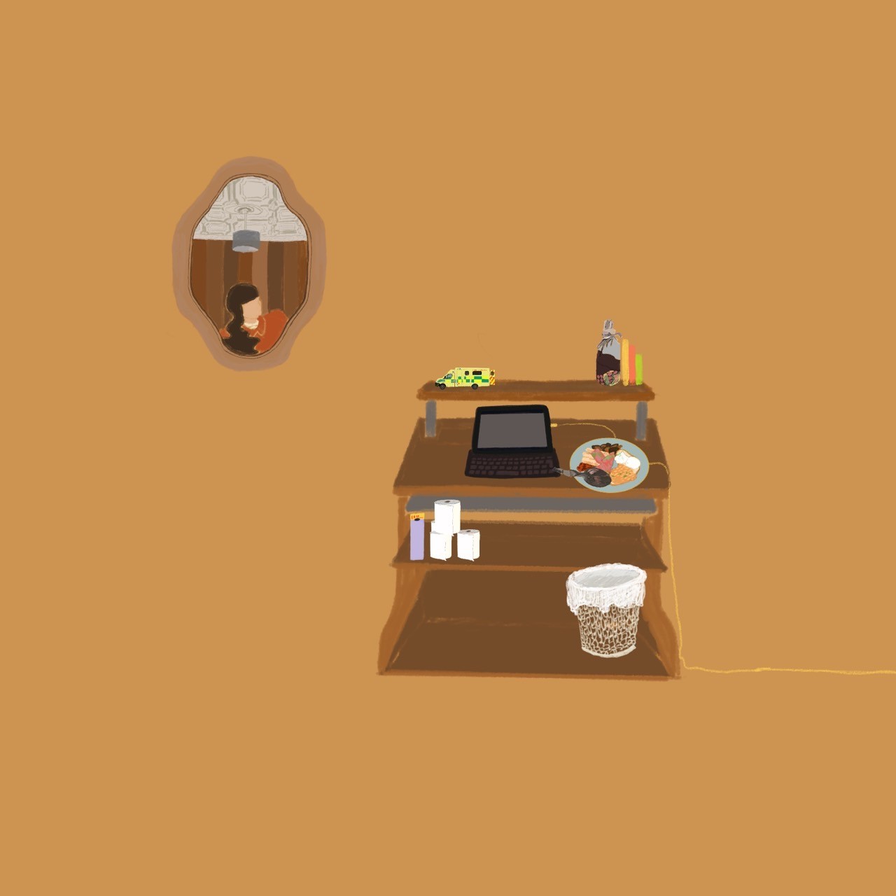 honey colored stonesのイラスト