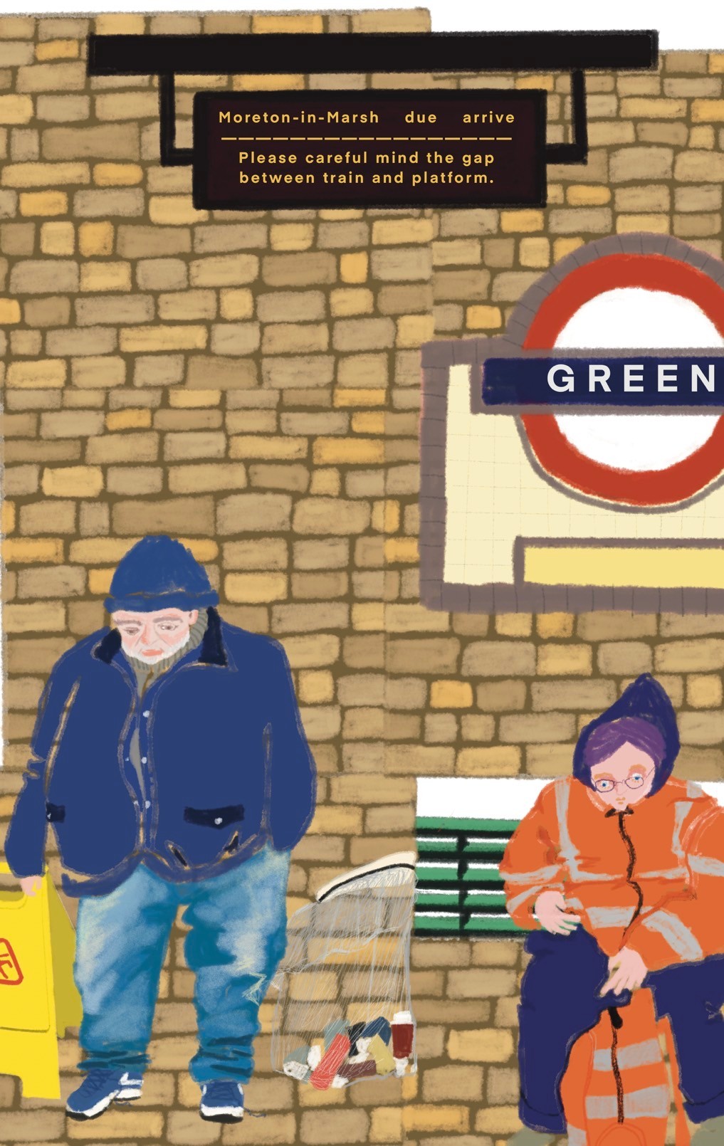 honey colored stonesのイラスト